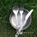 Metal Titanium Spoon Spork Fork Knife for Camping